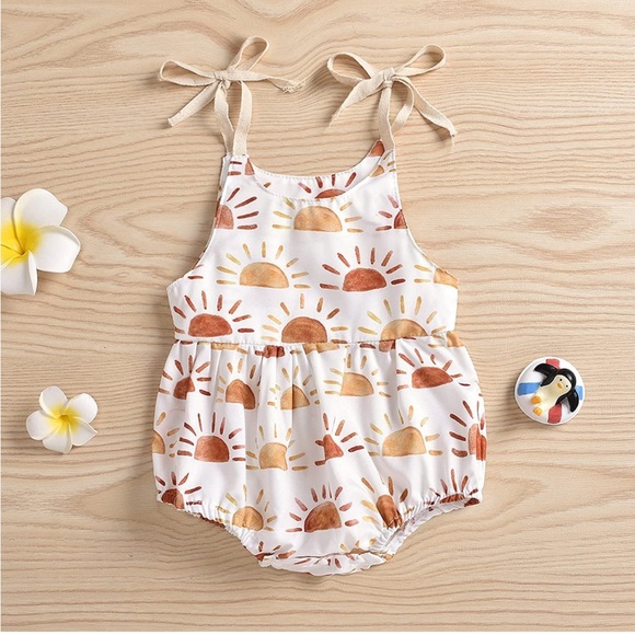 Other - New Baby Girl Sun Boho Romper Sleeveless Cute 12-18M Summer Outfit